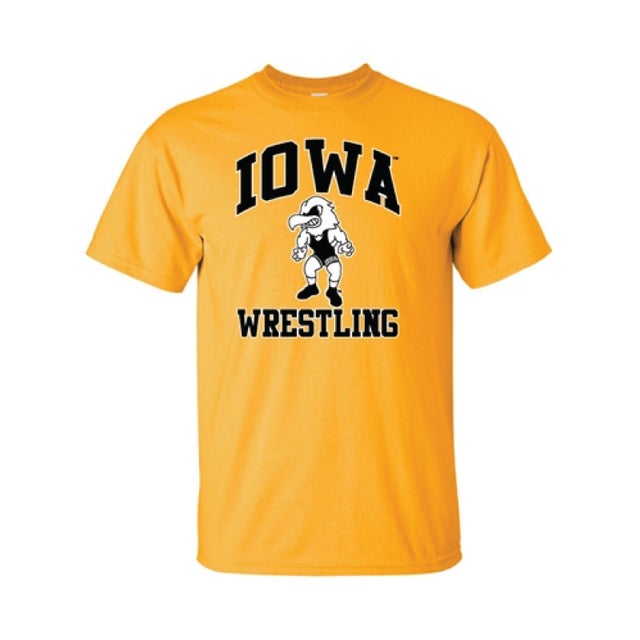 トップス 70s usa iowauniversity wrestling t-shirt Vintage Iowa Hawkeyes Wrestling Shirt NCAA Champs USA 1983 7