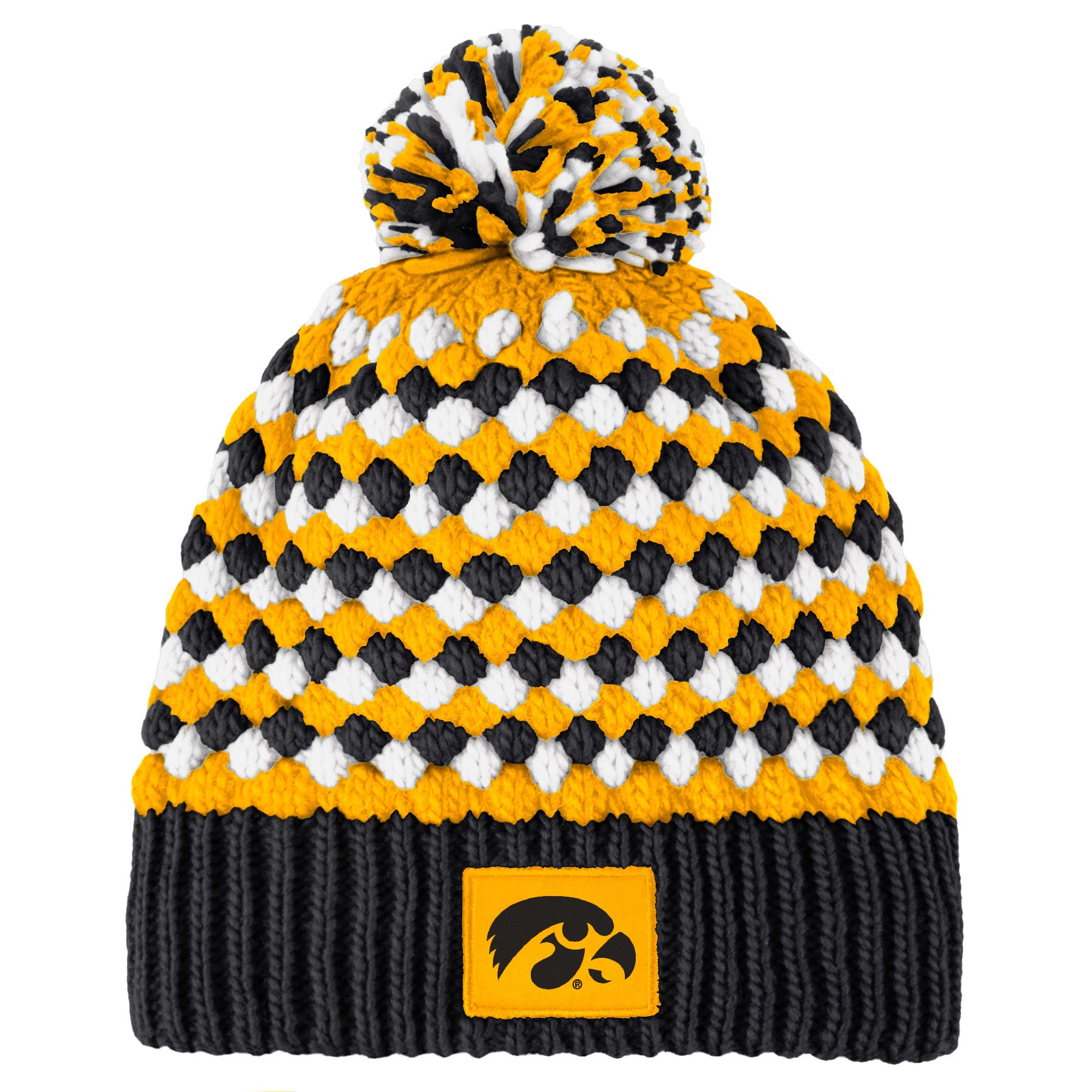 Iowa Hawkeye Knit Pom Beanie