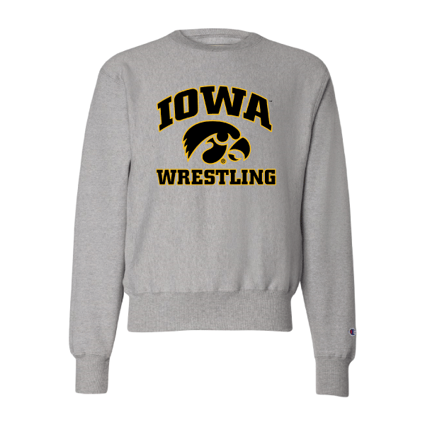 Iowa Wrestling Champion Reverse Weave Crew Neck Sweatshirt