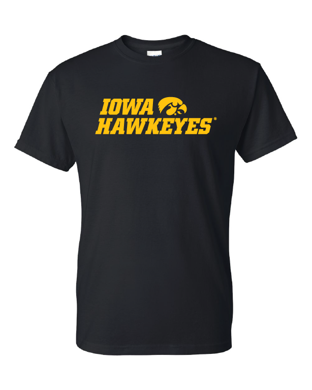 Men's Under Armour Black Iowa Hawkeyes Track & Field Tech T-Shirt Size: Large